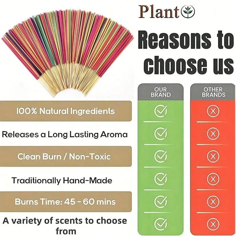 Aromatherapy Incense Sticks Set Lavender Rose Ocean