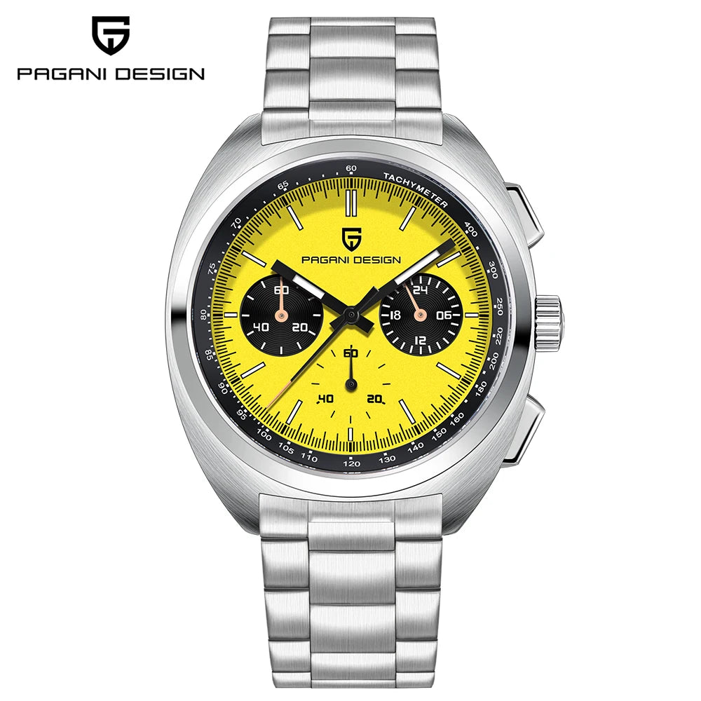 Pagani Design VK63 Sport Chronograph Stainless Steel Quartz Wristwatch