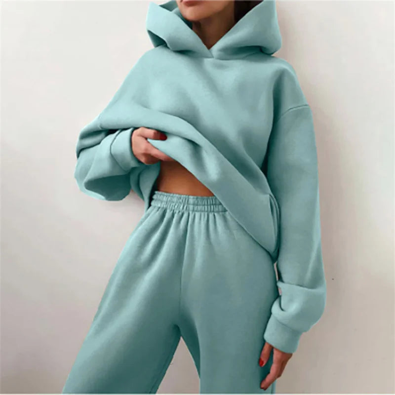 NSANGUCN Women's Autumn Tracksuit Set Hoodies And Pants