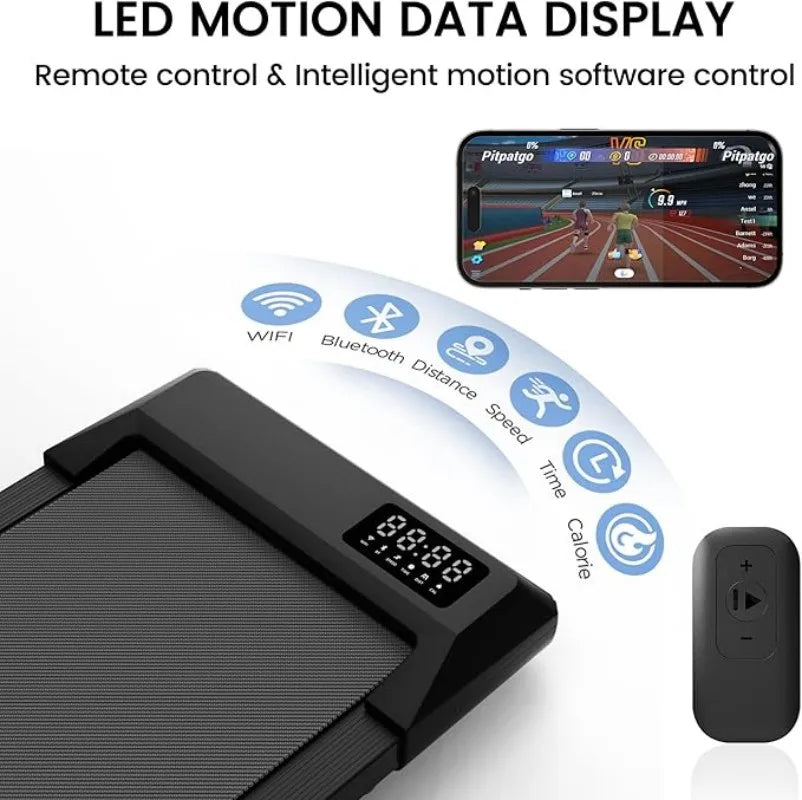 Superun 2 In 1 Home Office Walking Treadmill App Control