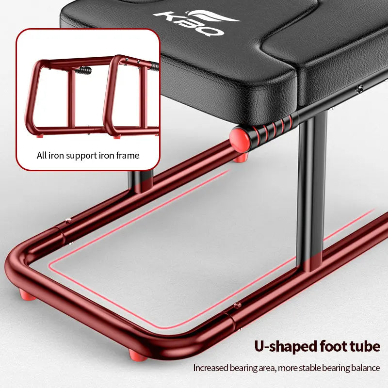Inverted Stool Yoga Bench With Double Armrest Headrest