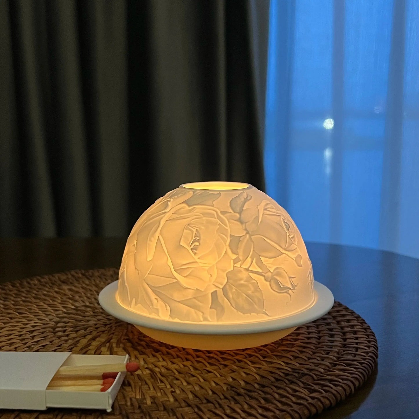 3D Flower Porcelain Candle Holder For Home Decor And Gifts