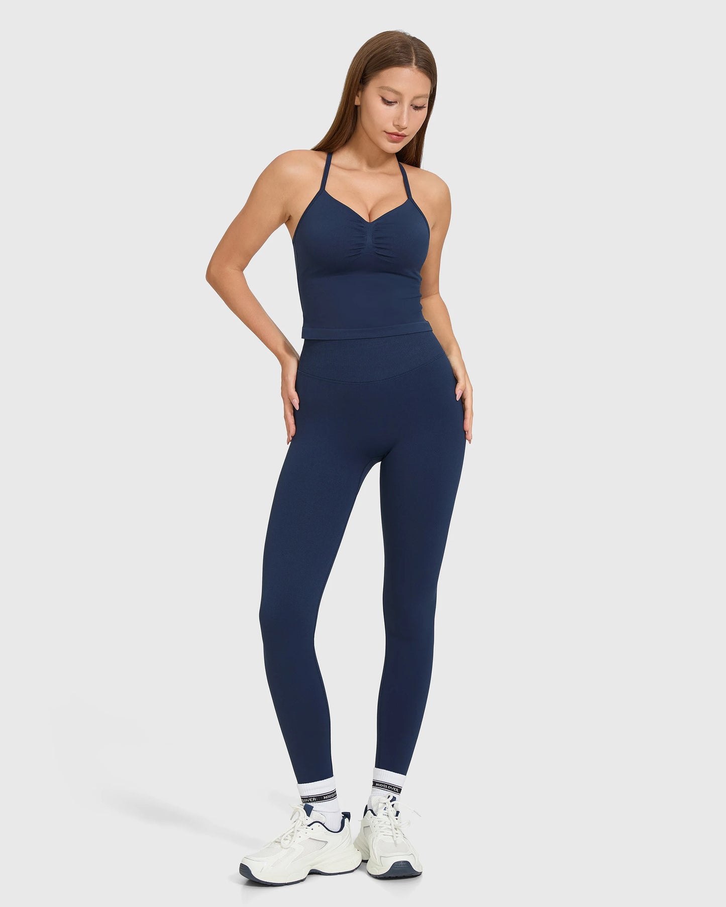 Women's Yoga Set 2 Piece High Waist Yoga Leggings Sleeveless Sports Bra Activewear Workout  Fitness Gym Set Sports Suit Women