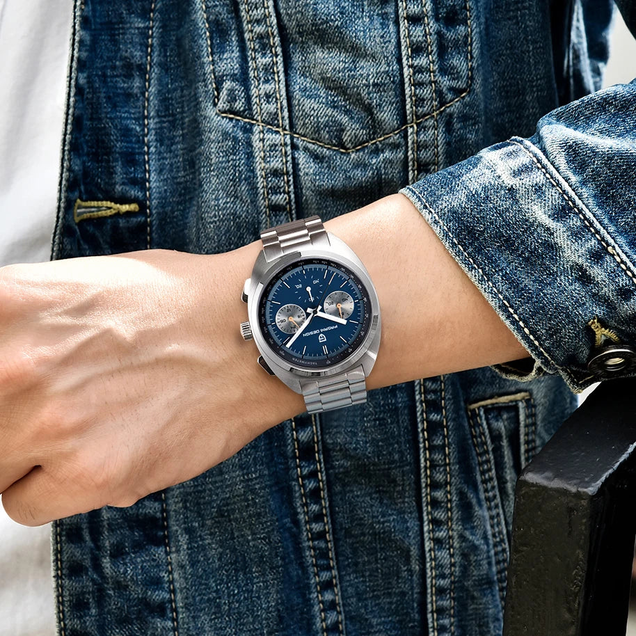 Pagani Design VK63 Sport Chronograph Stainless Steel Quartz Wristwatch