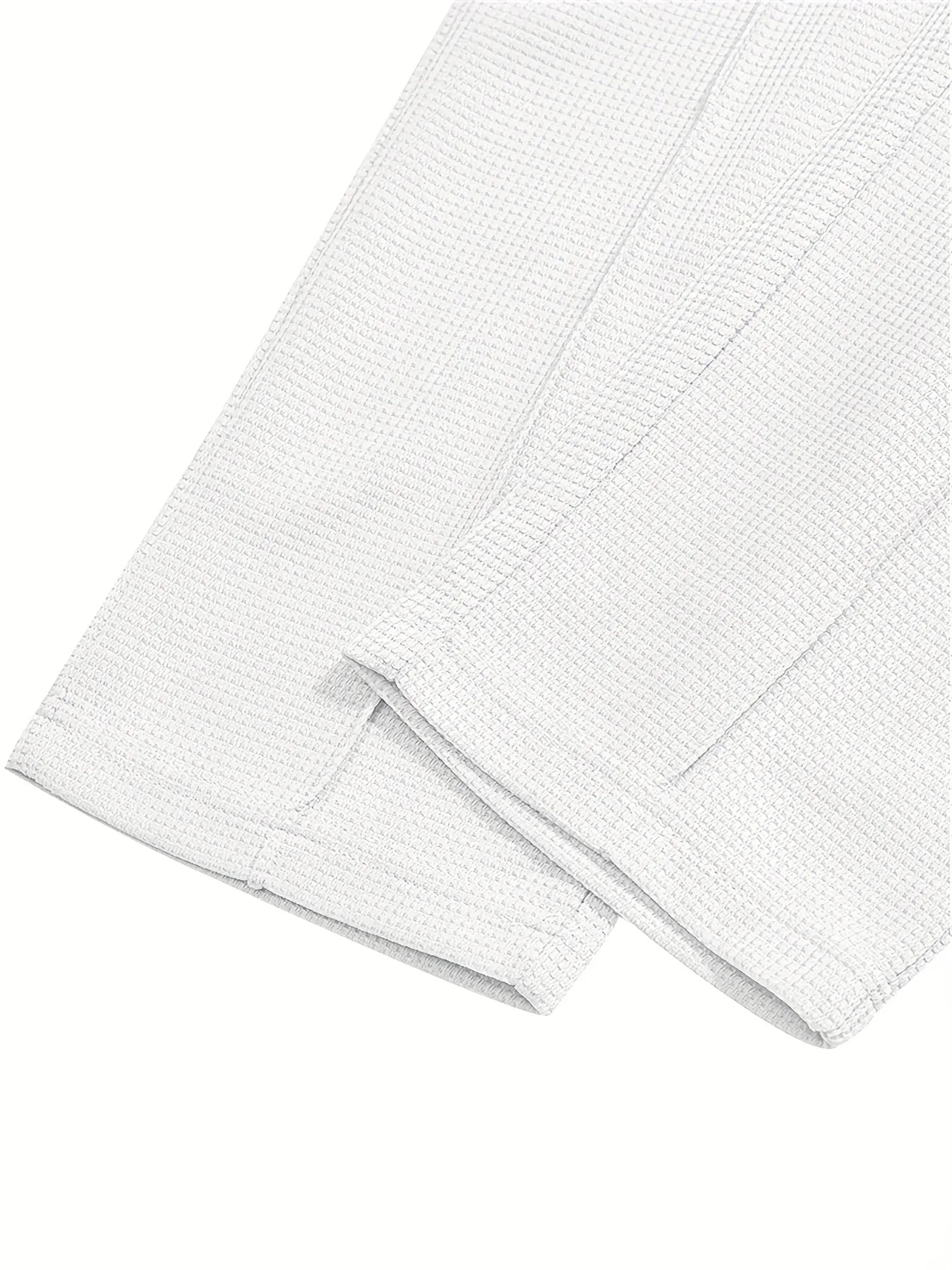 Mens Waffle Knit Spring And Autumn Long Sleeve And Pants Set Casual