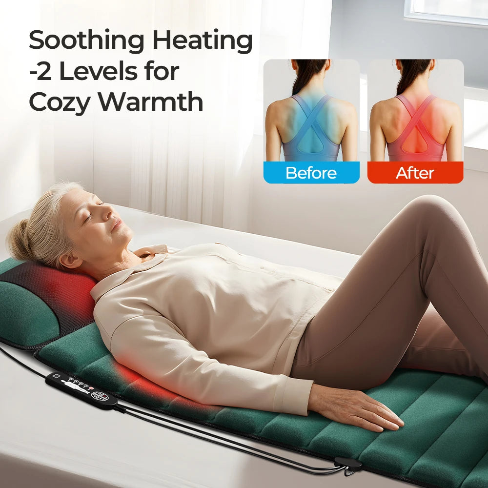 Deeper Relief Vibrating Massage Mat, Portable Muscle Relaxation Device