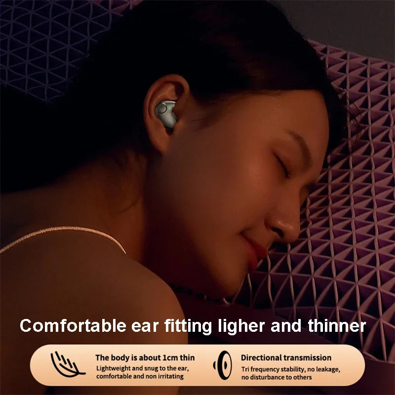 SHUKE Invisible Sleep Earphones Wireless Bluetooth Five Three Noise Reduction