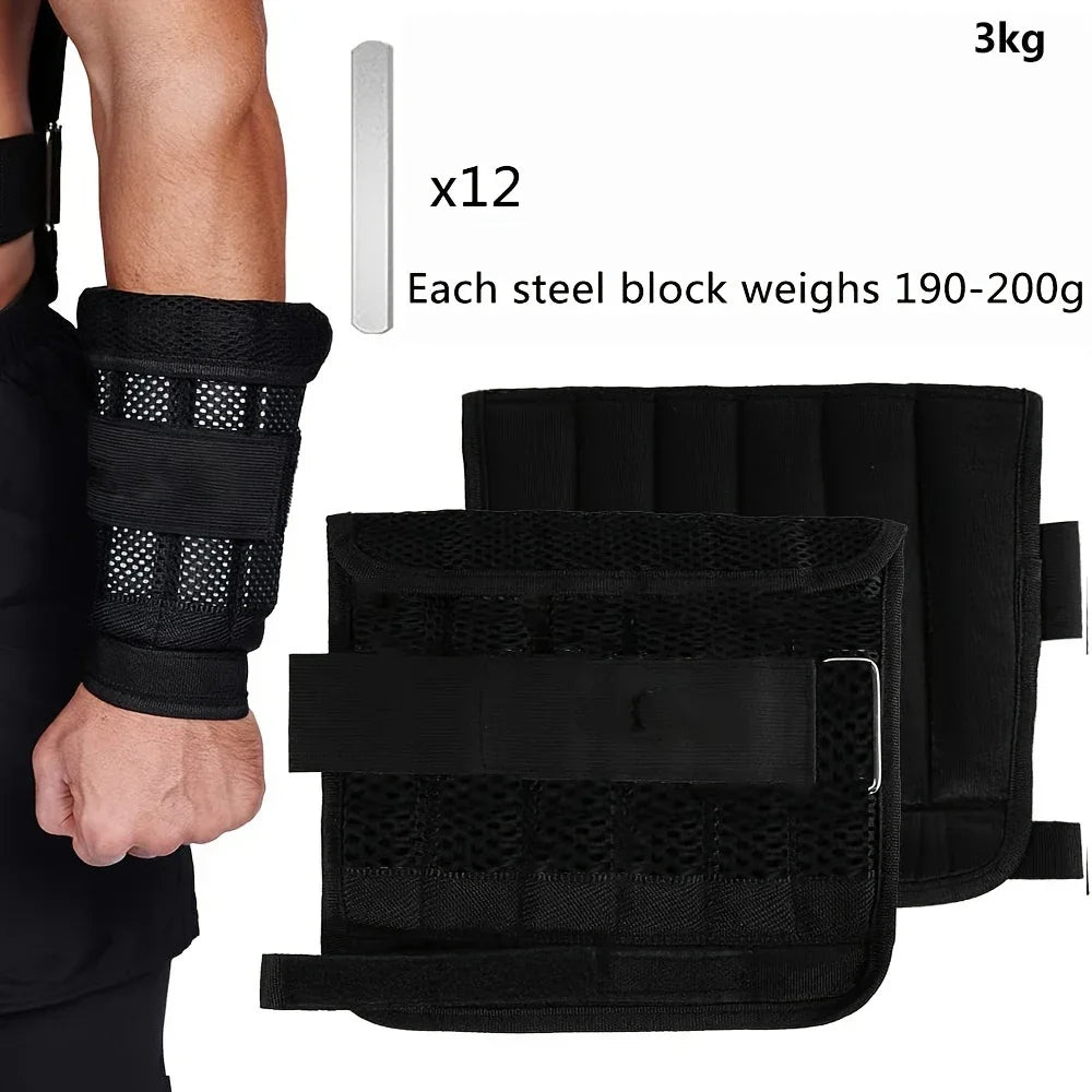Adjustable Weight Vest With Ankle And Wrist Weights For Training