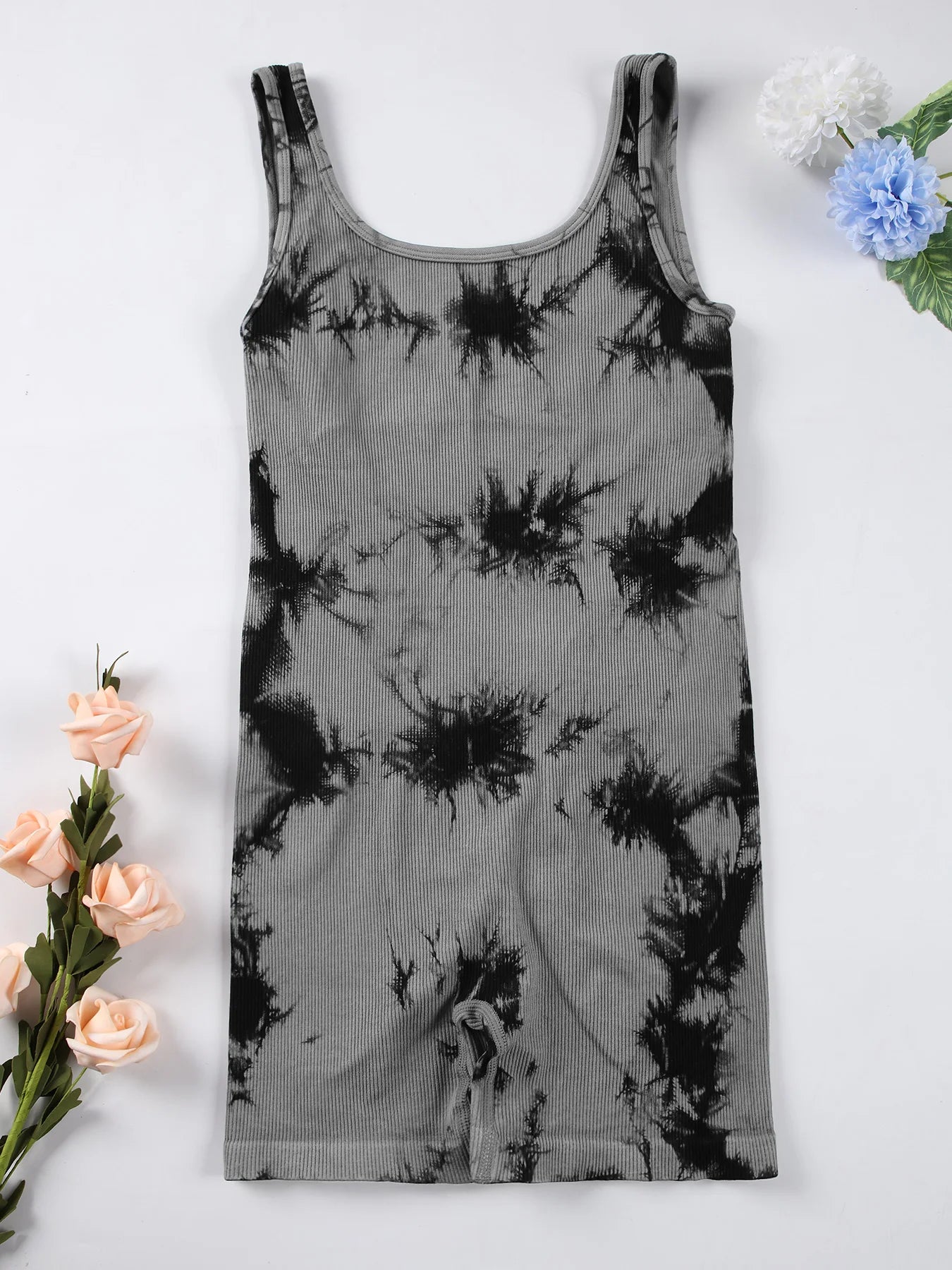 Backless U Neck Sleeveless Yoga Jumpsuit For Women Bodysuit