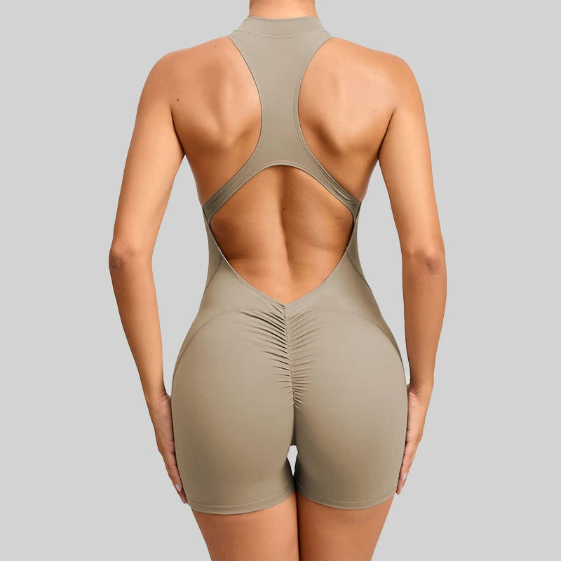 Women Sleeveless Jumpsuit Yoga Romper For Workout And Fitness