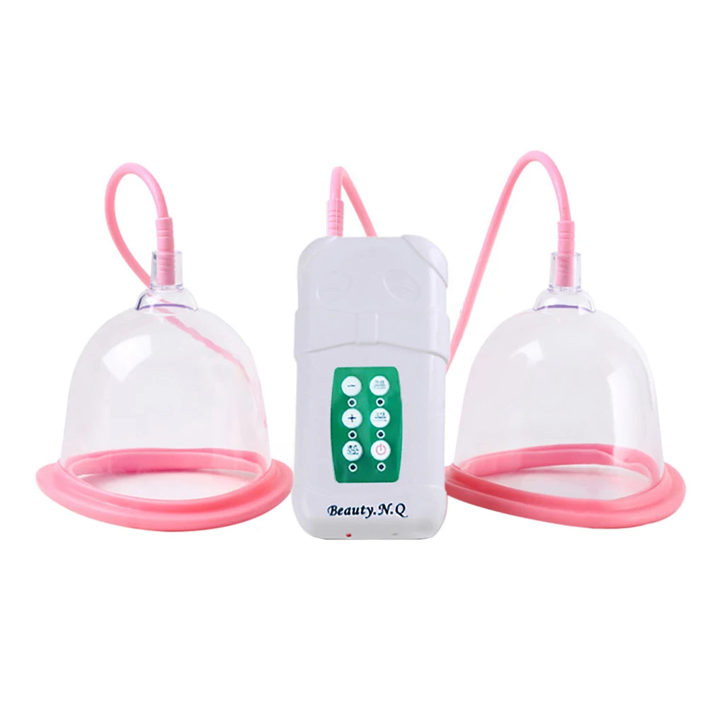 C/D Cup Electric Breast Massager, Vacuum Adsorption Breast Development Massage Machine Physical Breast Enhancement Chest Beauty