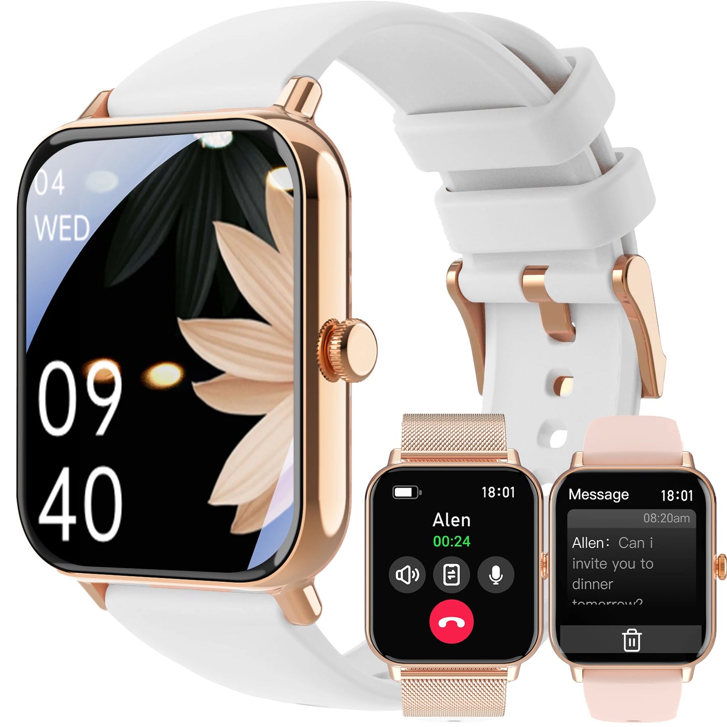 INNOFOVO TFT Touchscreen Smartwatch With Calls And Message Notifications