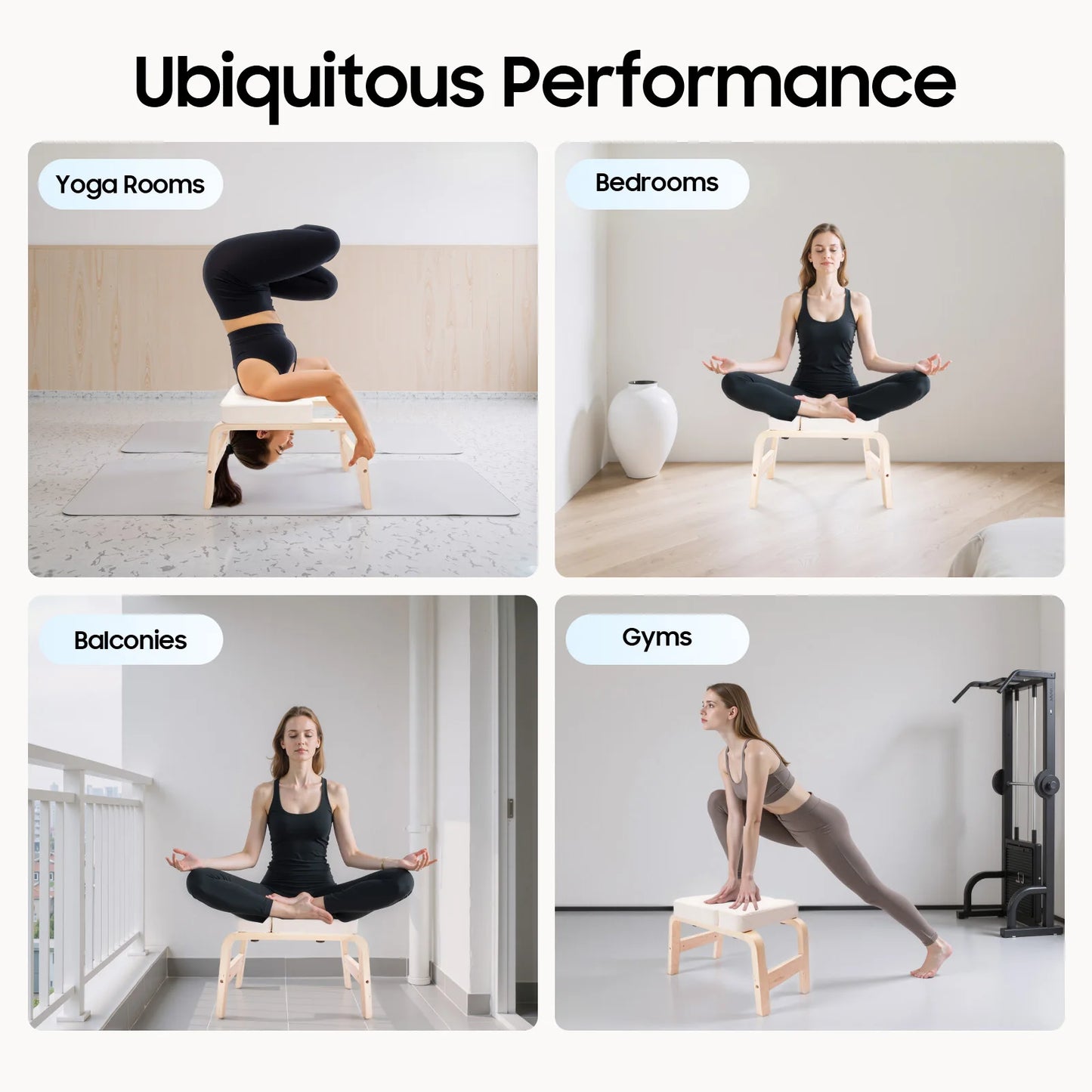 Yoga Headstand Stool Free Standing Invert Chair Multi Functional Bench