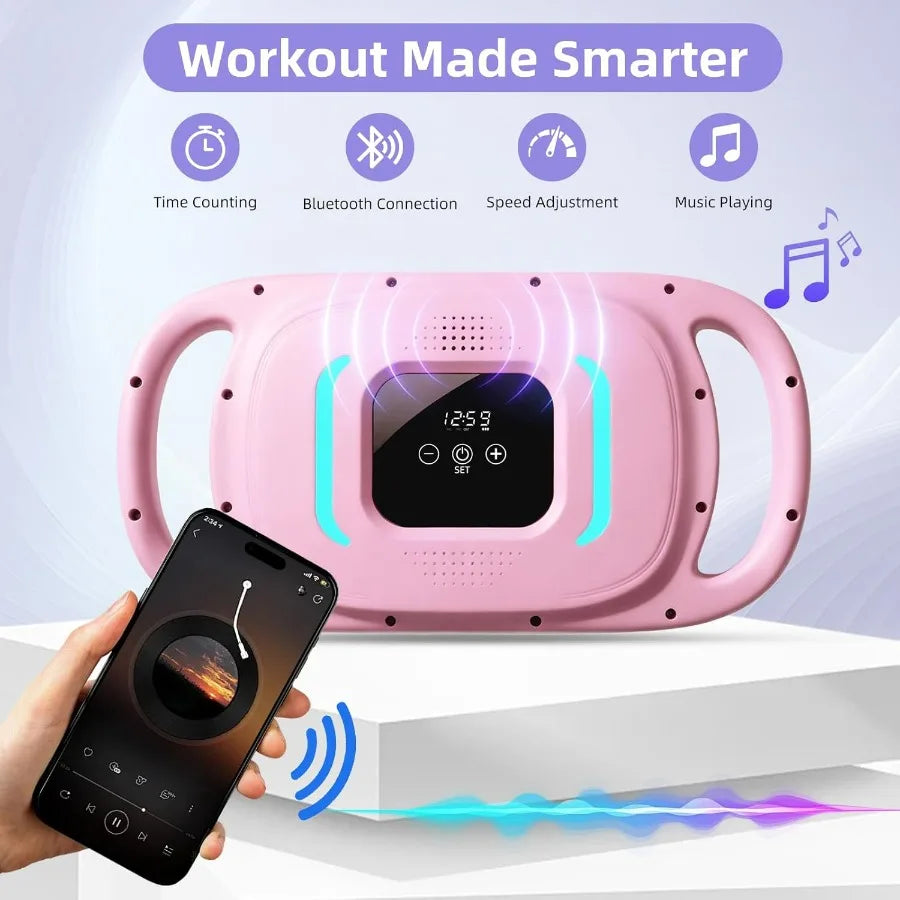 Smart Ab Trainer Machine With Bluetooth Music Counter Sit Up Core Workout