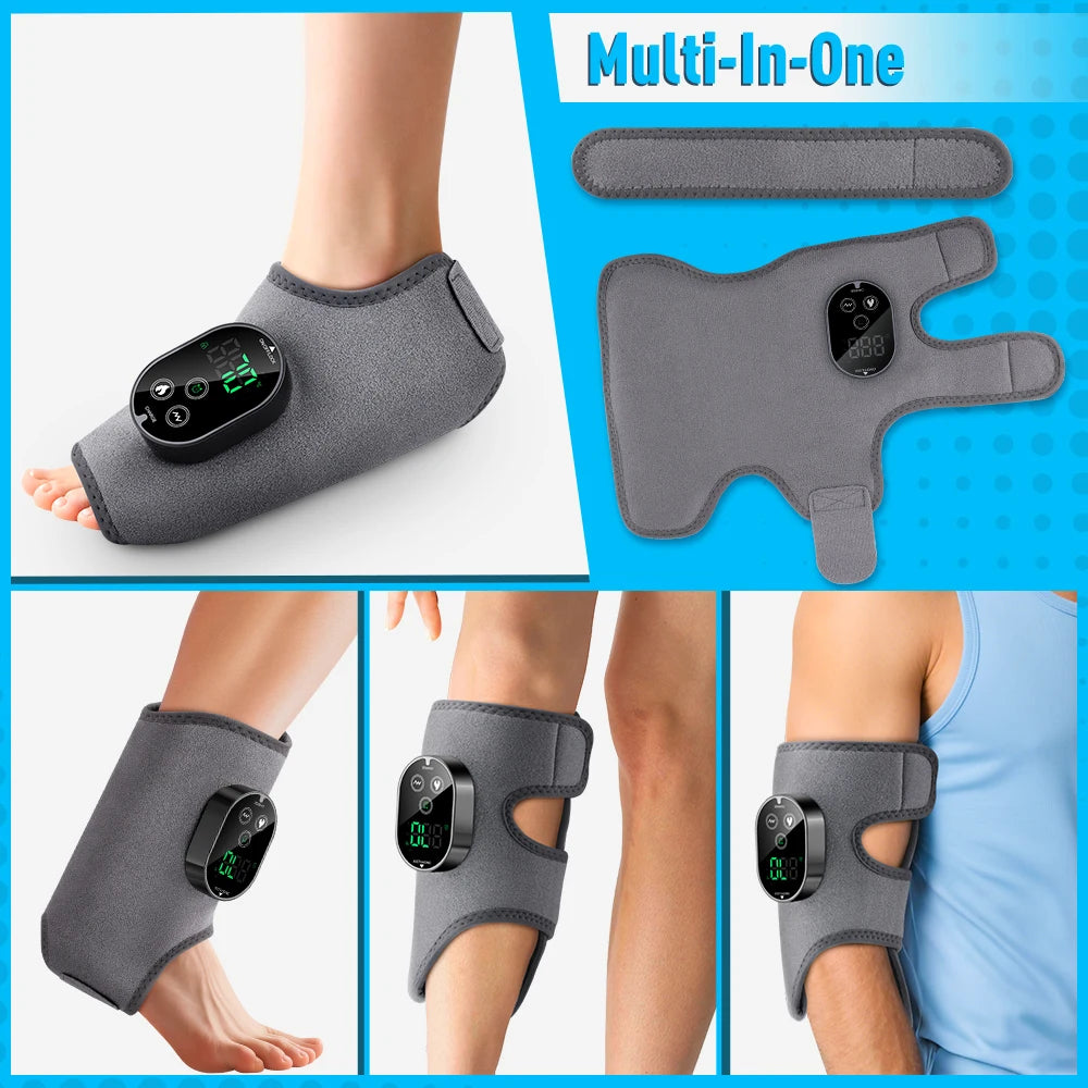 Zen Active Living Electric Ankle Massager With Heating And Vibration For Foot Pain Relief