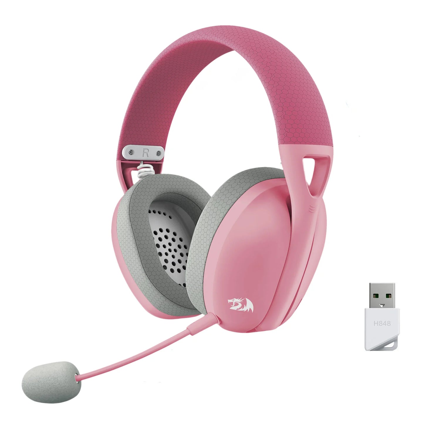 Redragon H848 Wireless Headset Detachable Microphone 7 1 Surround Sound