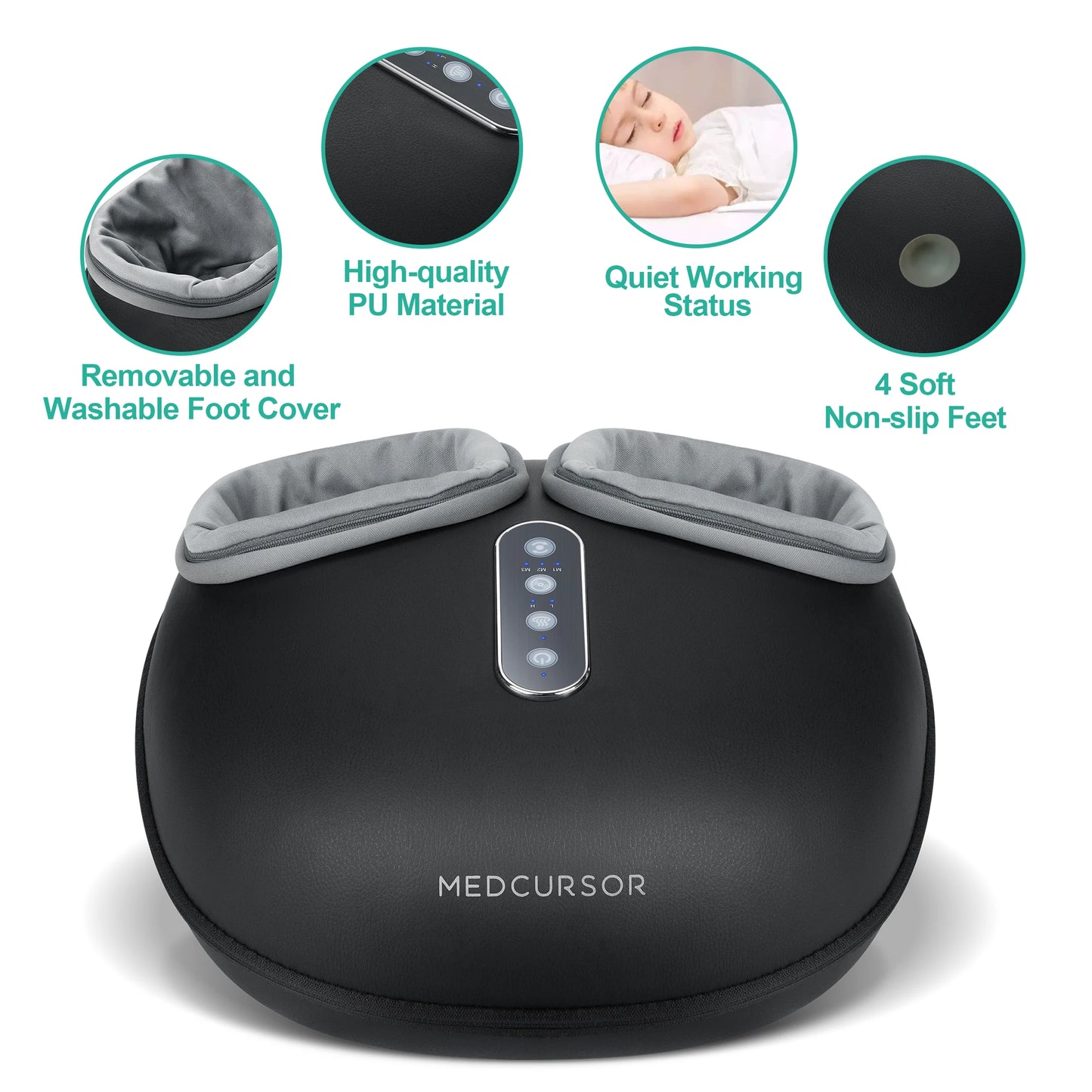 Zen Active Living Medcursor Shiatsu Foot Massager With Heat