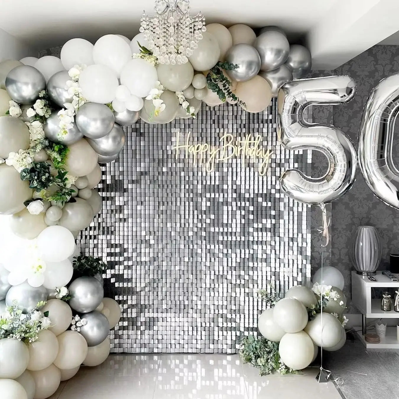 Glitter Wall Backdrop Panels For Party Decor Photo Prop