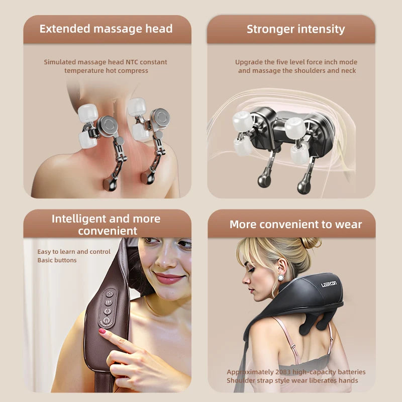 Zen Active Living Shiatsu Neck And Shoulder Massager With Heat