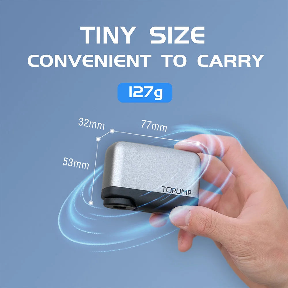 Mini Electric Bike Pump 120 PSI Auto ShutOff Presta Schrader