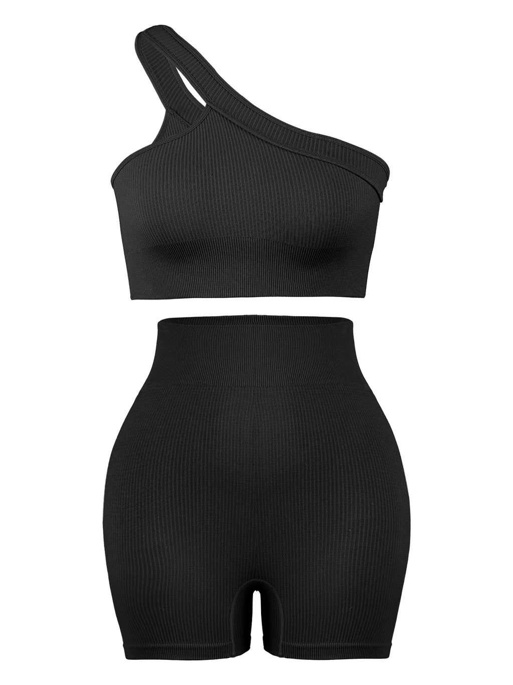 CHRLEISURE Seamless Sports Set Women Fitness Outfit Rib Yoga Suit Running Bra No Pad And Leggings