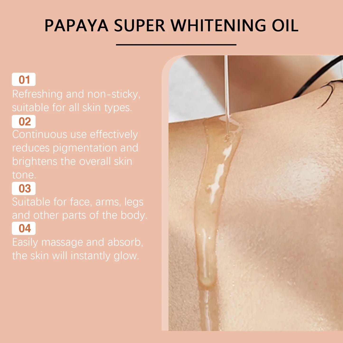 Zen Active Living Papaya Face Body Moisturizer Oil