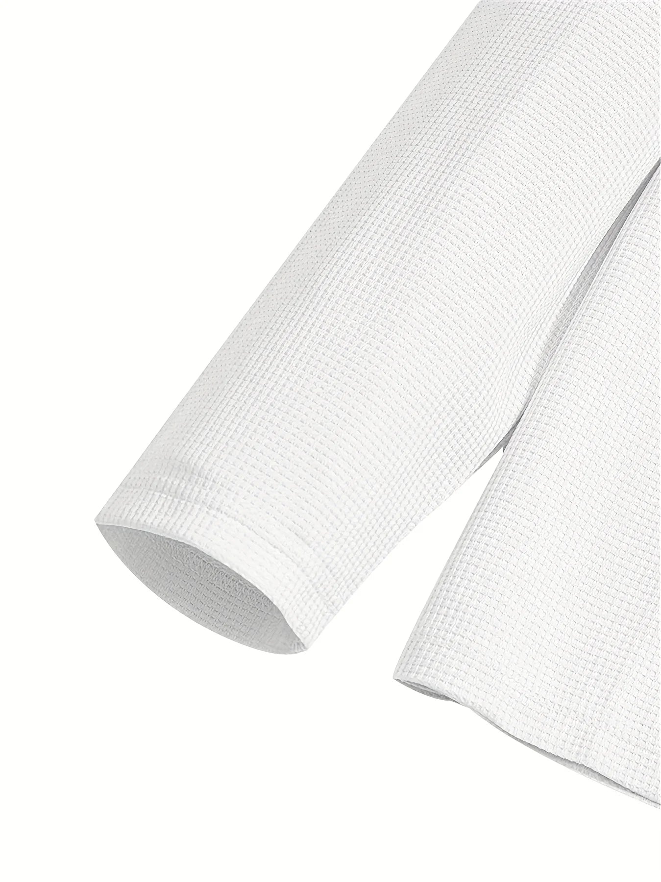 Mens Waffle Knit Spring And Autumn Long Sleeve And Pants Set Casual