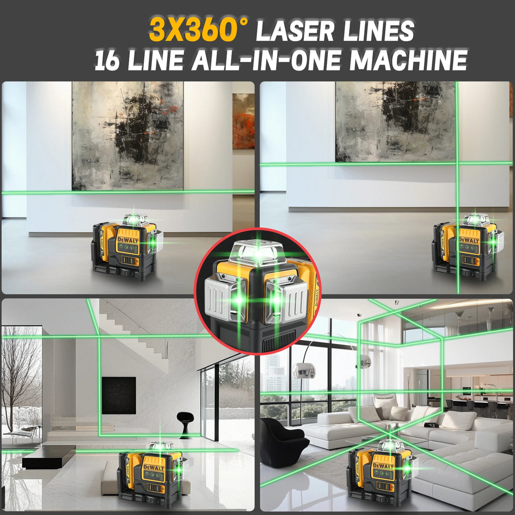 Dewalt DW089LG Laser Level With 360 Degree Green Lines