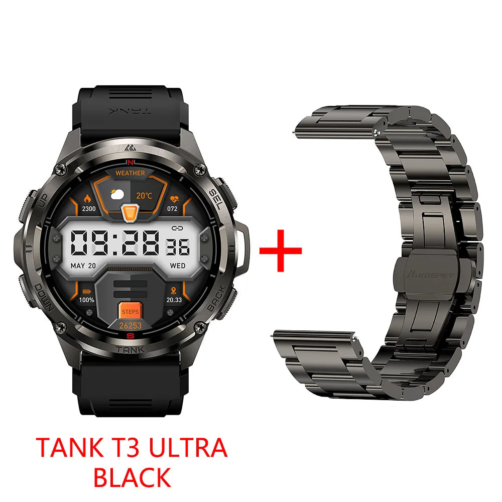 KOSPET Tank T3 Ultra GPS Smartwatch With Fitness Tracking