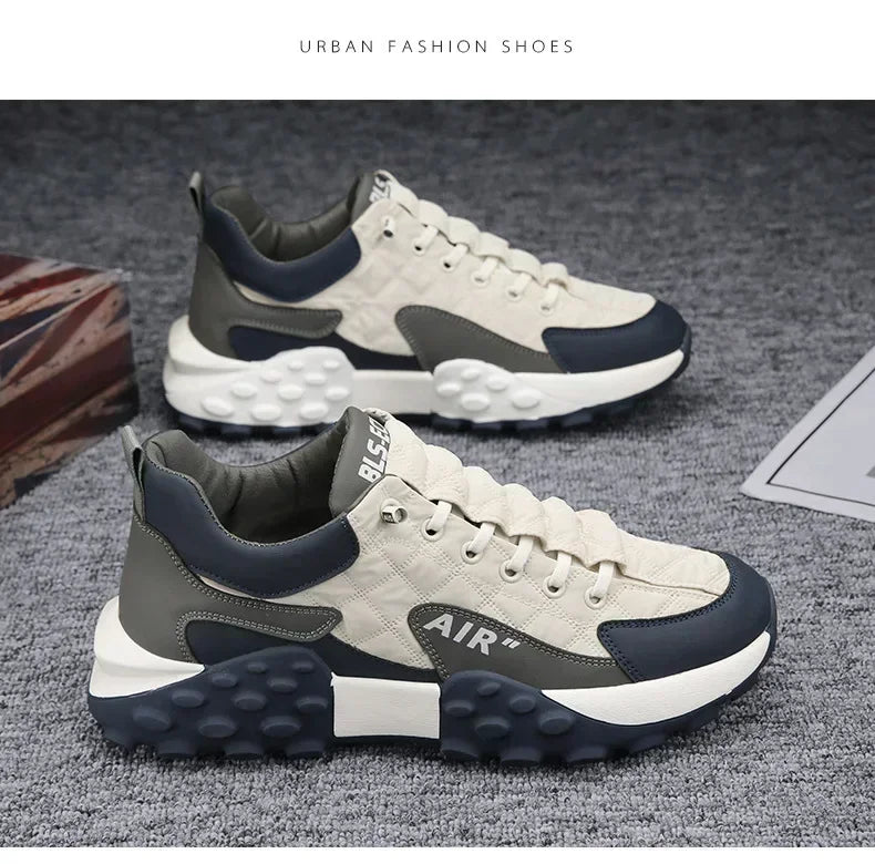 Men's Casual Shoes Breathable Height Increasing Sneakers