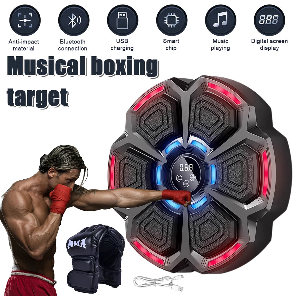 Hign Concerned Music Boxing Machine Adjustable Speed Wall Mounted Exercise