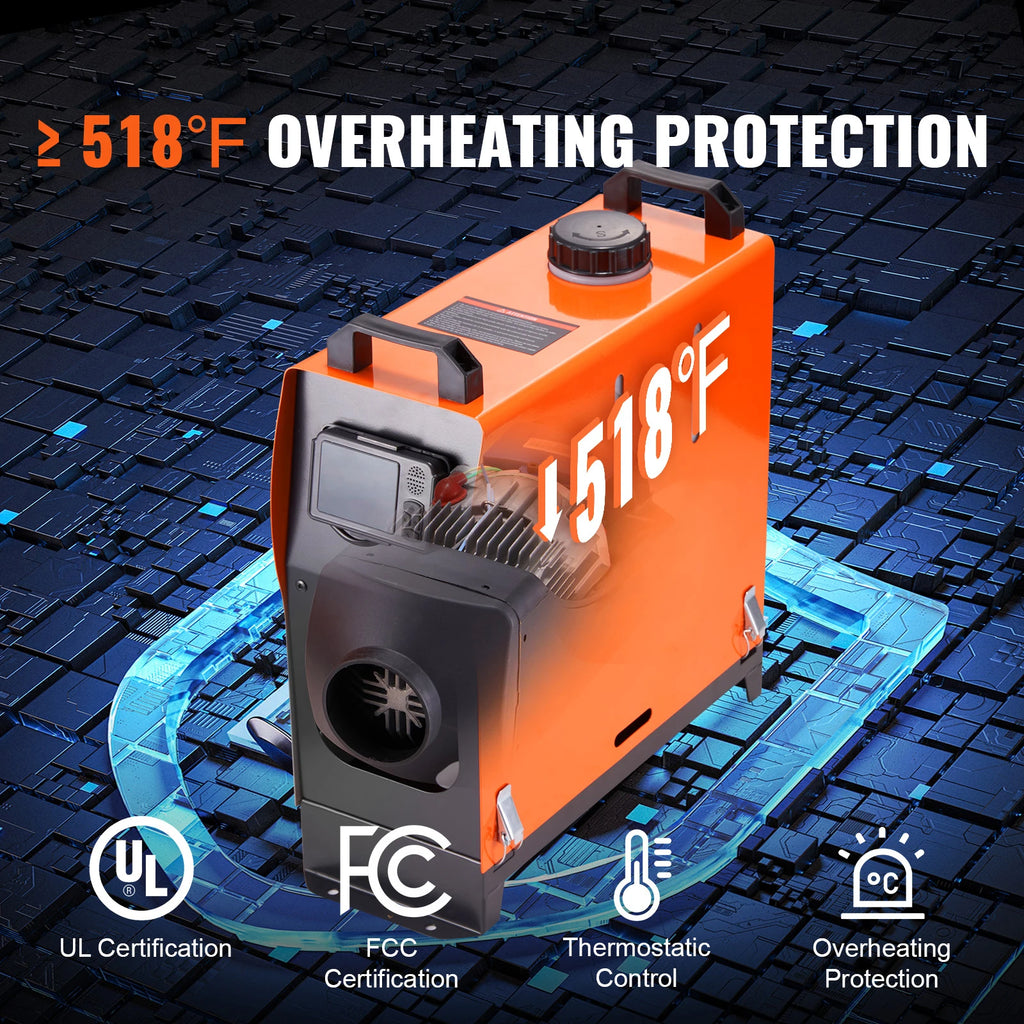 SucceBuy 8KW Diesel Air Heater Bluetooth LCD Display