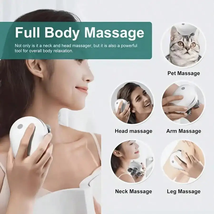 Zen Active Living Electric Scalp Massager With 4 Massage Claws