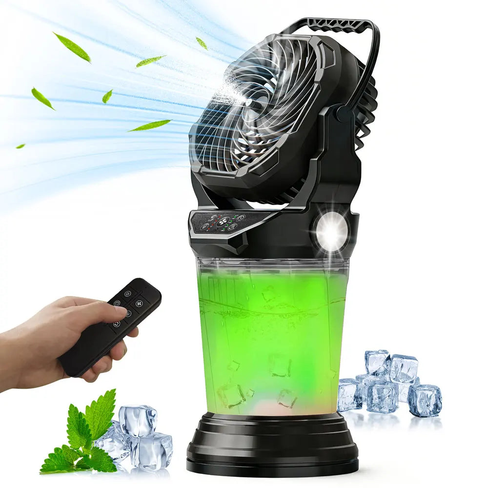 Zen Active Living Portable Misting Fan With 2L Water Tank And Rechargeable Battery