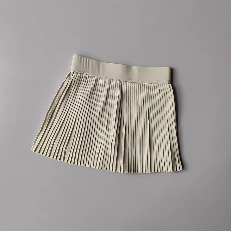 Women's Golf Sport Shorts Skirts Summer Breathable 2 in 1 Running Culottes High-Waist Sweatpants Outdoor Sports Skirt Shorts