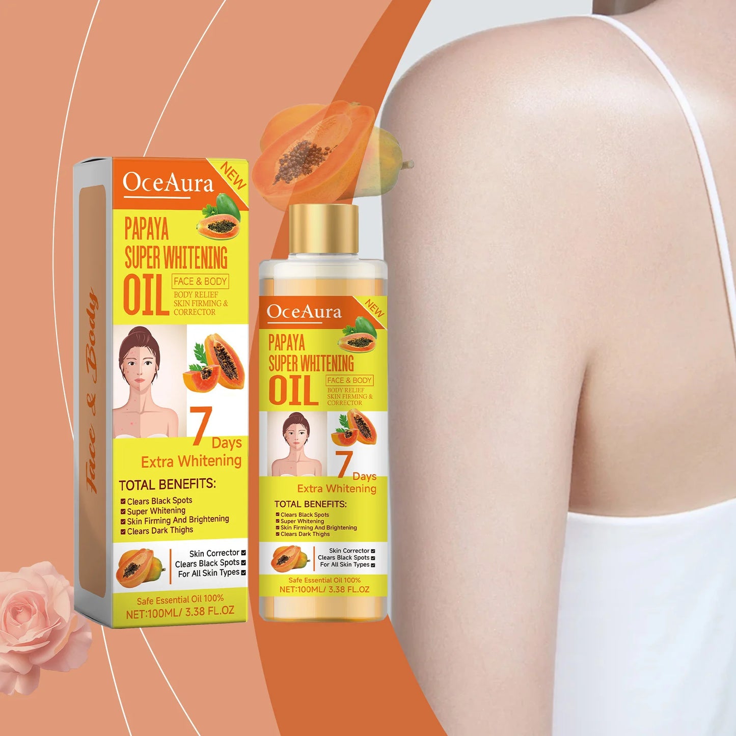 Zen Active Living Papaya Face Body Moisturizer Oil