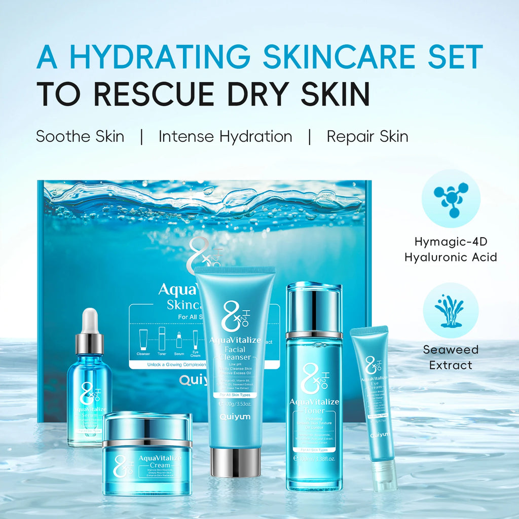 LAIKOU AquaVitalize 5 Piece Hydration Skincare Set For Wrinkles