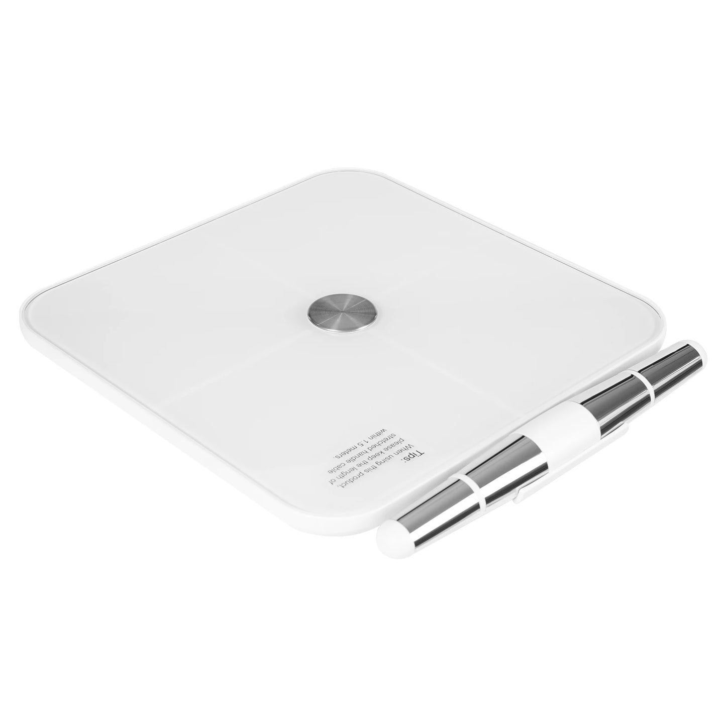 8 Electrode Smart Body Fat Scale White Intelligent Electronic Weight Scale Digital Body Composition Monitor with Bluetooth APP