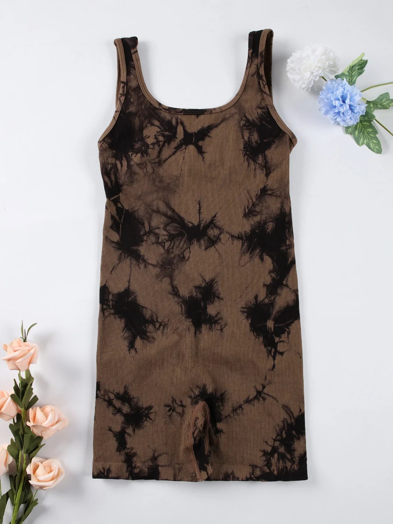Backless U Neck Sleeveless Yoga Jumpsuit For Women Bodysuit