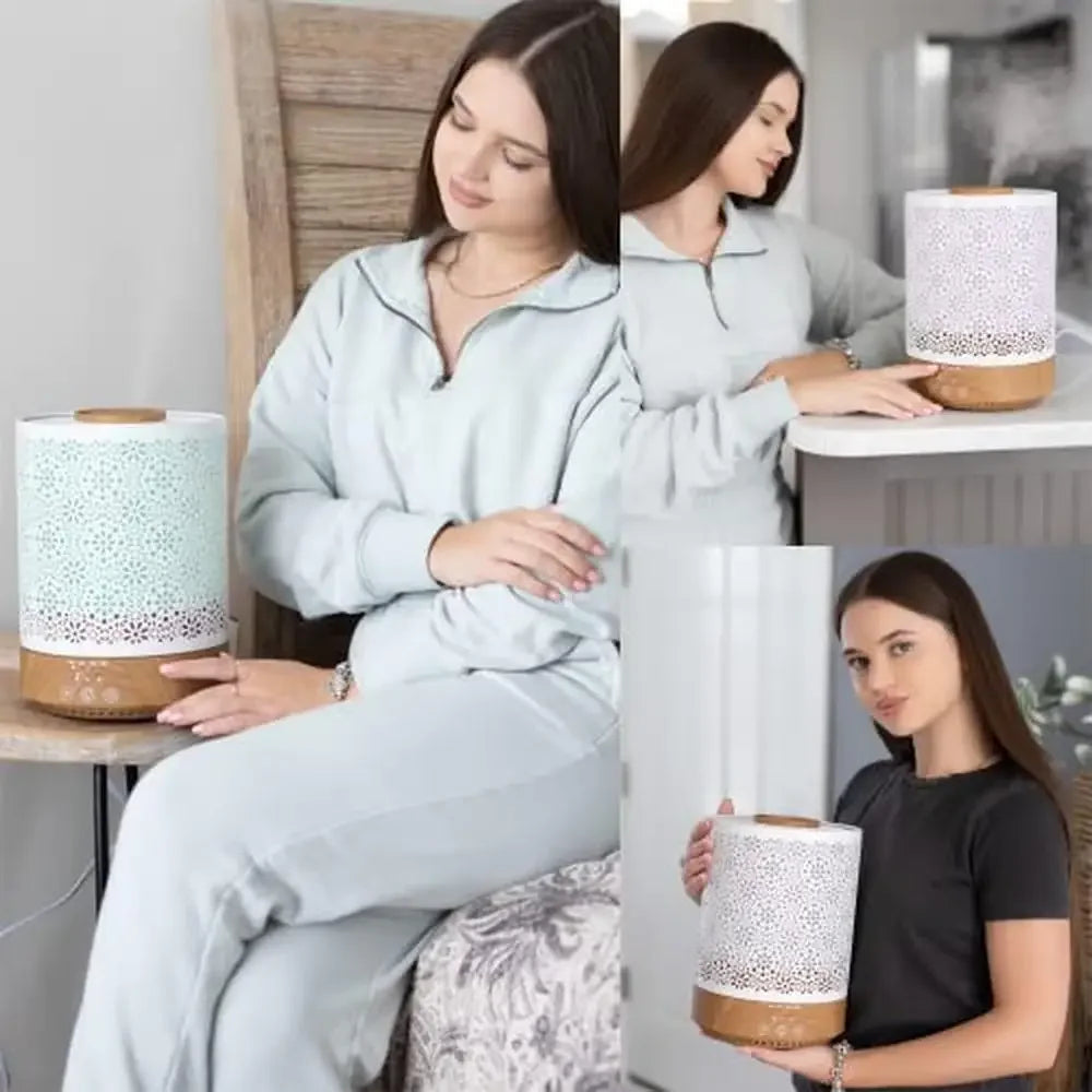 XMSJ Aroma Humidifier Essential Oil Diffuser With LED Lights