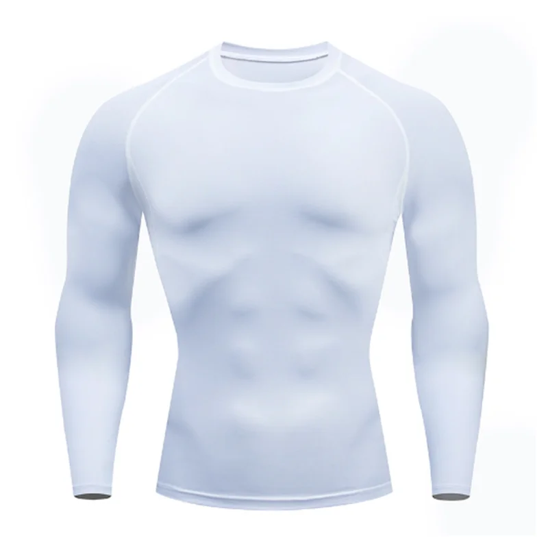 2026 Men Running T shirt Quick Dry Bodybuilding Sport Shirt Long Sleeve Compression Top Fitness Tight Rashgard Gym T-Shirt Men