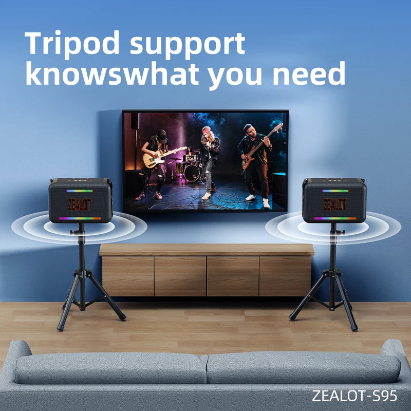 Zealot S95 120W Waterproof Portable Bluetooth Speaker