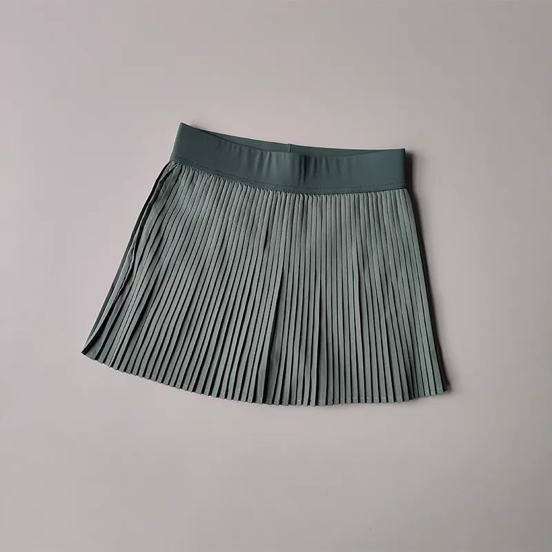 Women's Golf Sport Shorts Skirts Summer Breathable 2 in 1 Running Culottes High-Waist Sweatpants Outdoor Sports Skirt Shorts