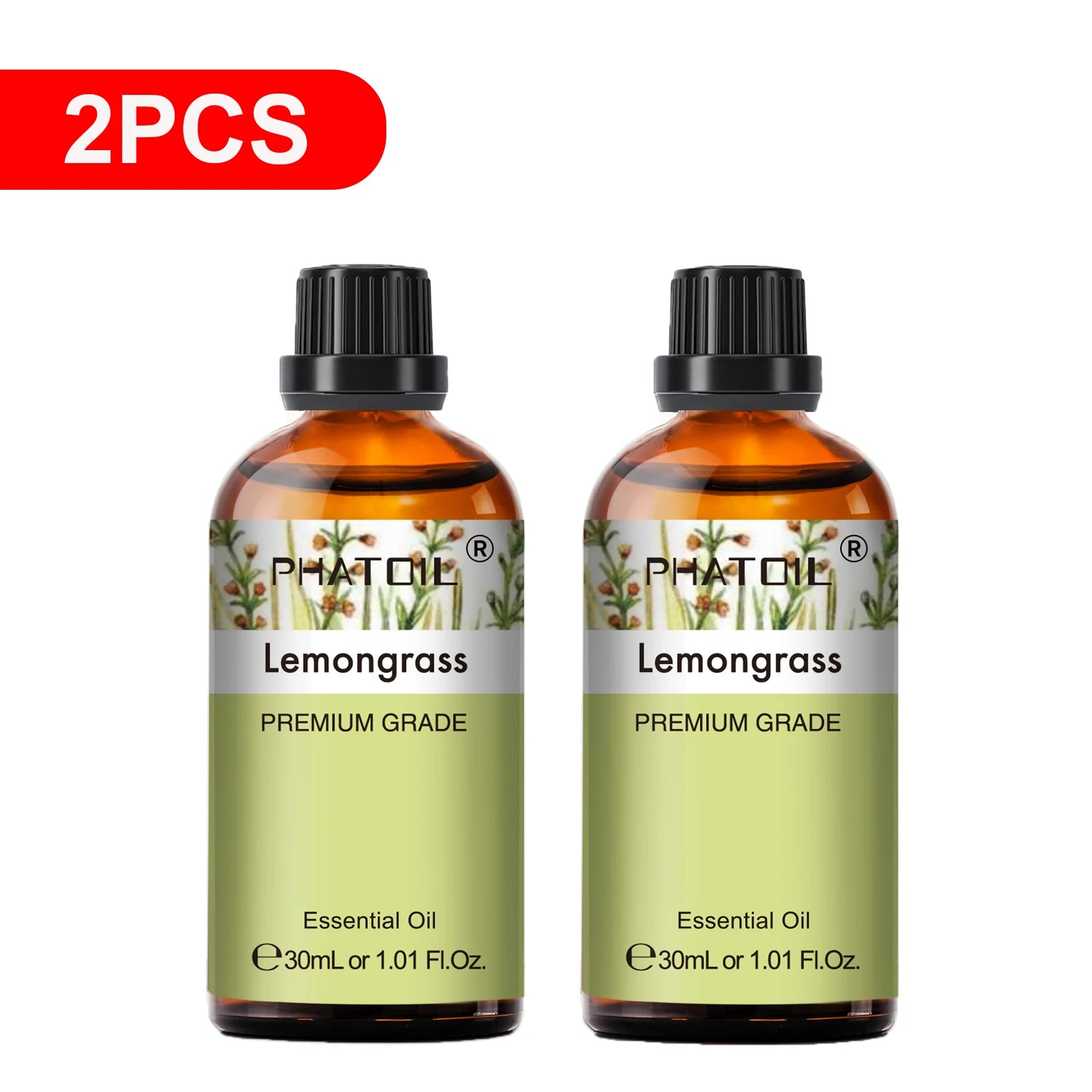 PHATOIL Essential Oils Set Peppermint Rose Lemon Lavender Eucalyptus Diffuser