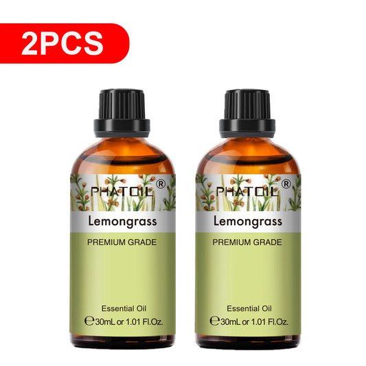 PHATOIL Essential Oils Set Peppermint Rose Lemon Lavender Eucalyptus Diffuser