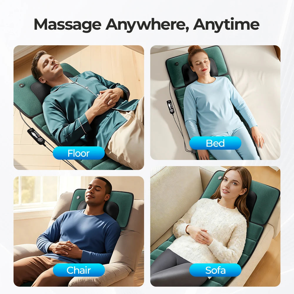 Deeper Relief Vibrating Massage Mat, Portable Muscle Relaxation Device