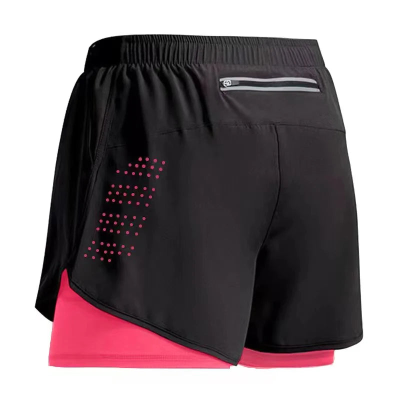 Men Running Shorts 2 In 1 Quick Dry Gym Training Shorts For Jogging