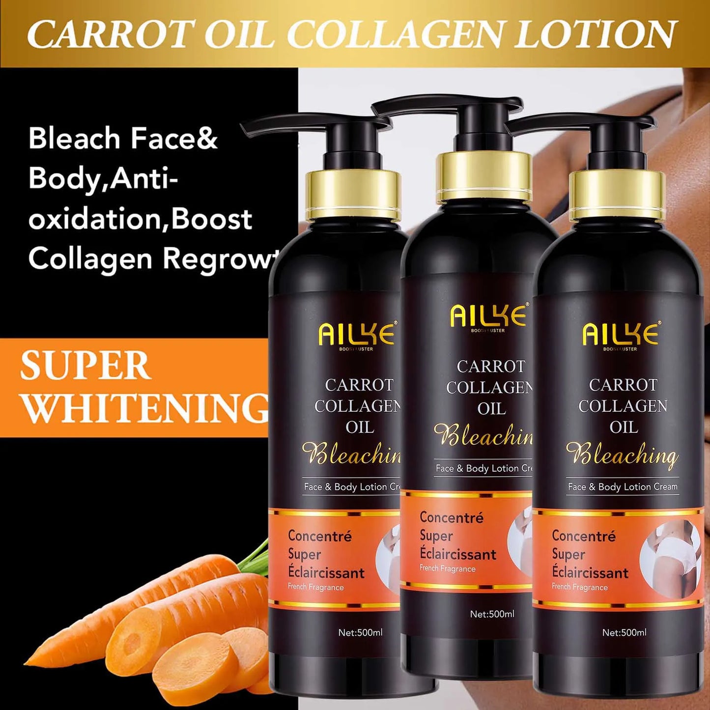 AILKE Collagen Skin Care Set For Women Moisturizing Whitening Freckle Removal
