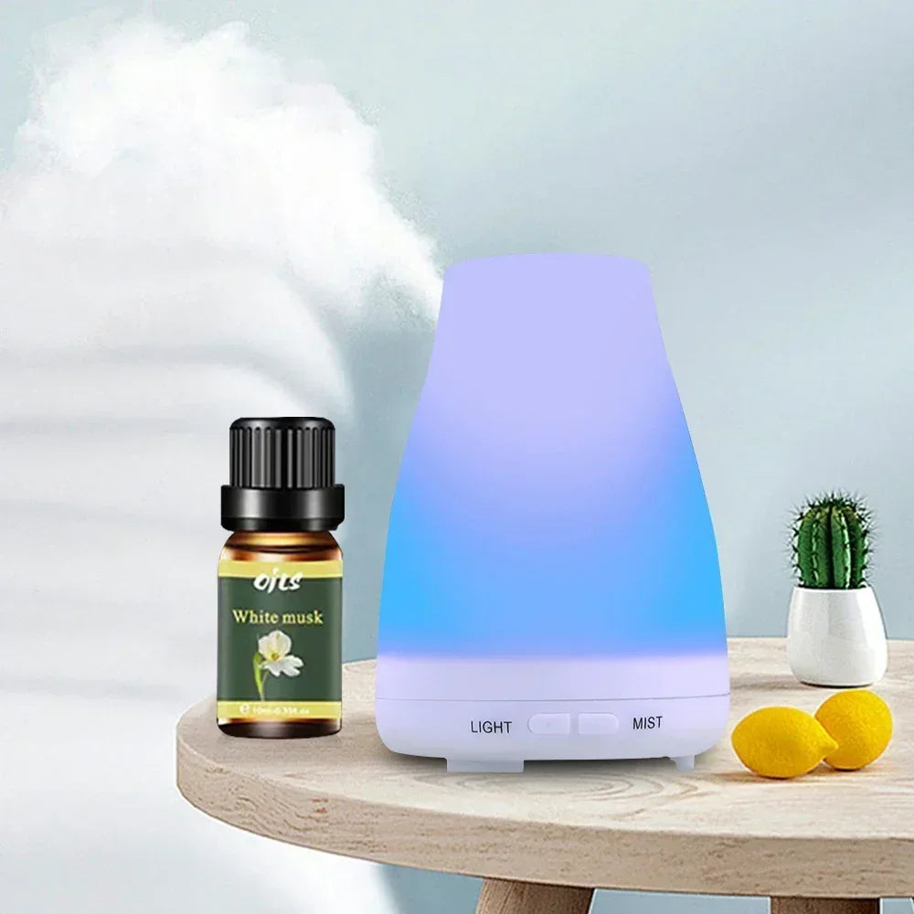 6 Piece Essential Oil Set Aromatherapy Diffuser Sandalwood Cedar Tea Tree Musk