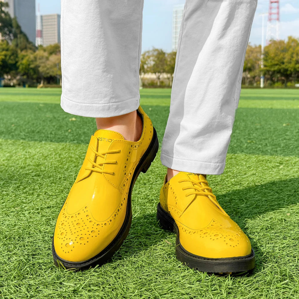 Zakey Mens Classic Golf Shoes Luxury Walking Sneakers